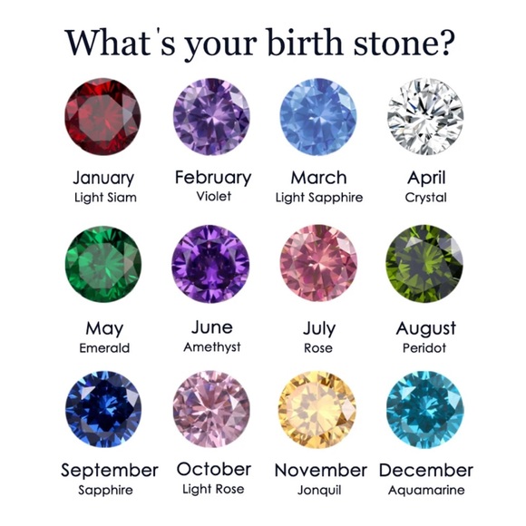 Birthstone rings stackable - Picture 7 of 8